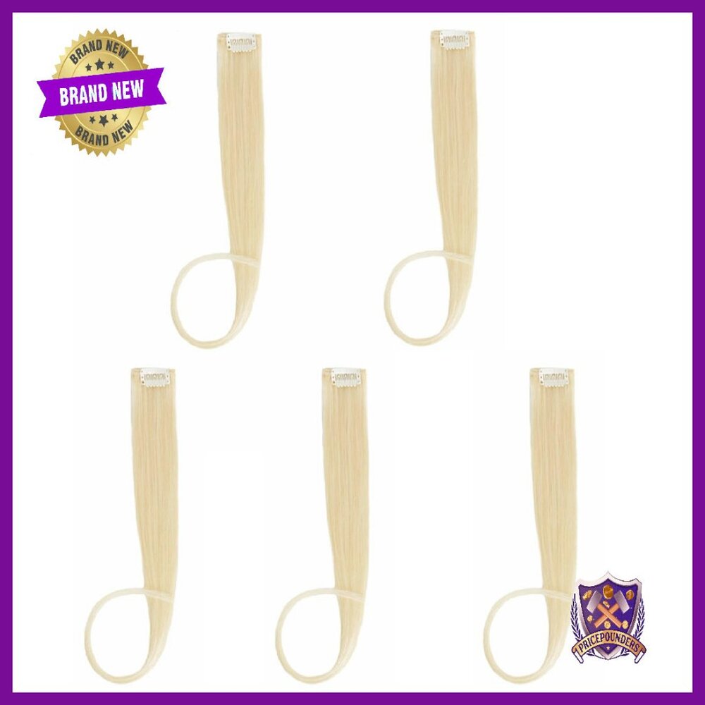 5-Piece 18-Inch Human Hair Clip-In Extensions For Women